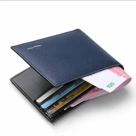 BLUE PATTERN COMPACT WALLET